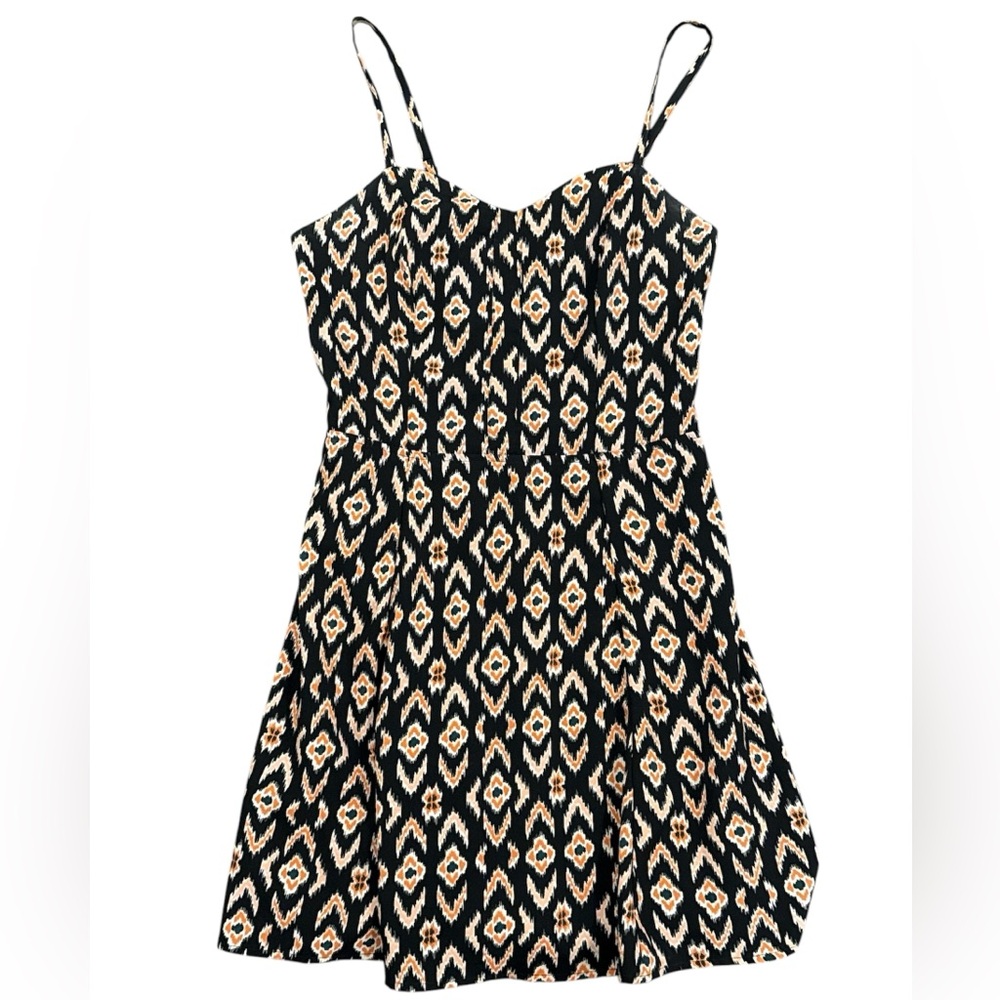 Jessica Simpson Aztec Print Sundress Adjustable Straps Sweetheart Size Medium